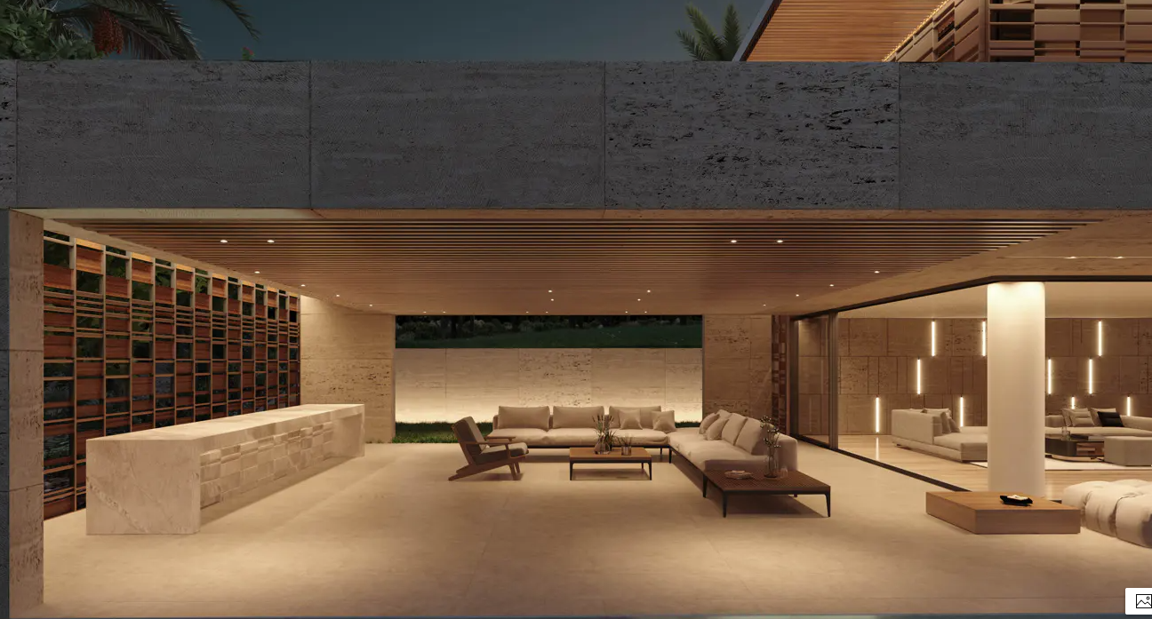 Covered terrace